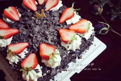 Strawberry black forest cake