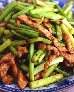 Garlic fried meat