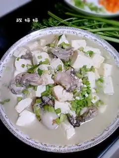 Tofu stew of seafood