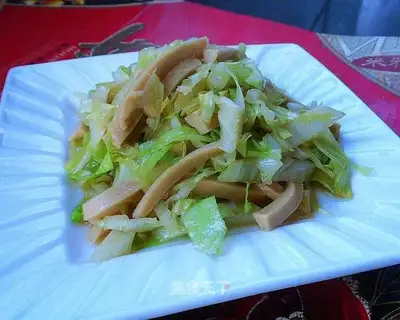 Meat sausage cabbage