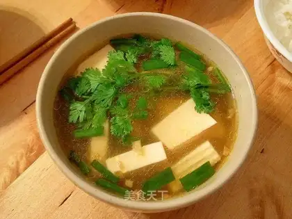 Squeeze tofu soup