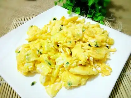 Onions, fried eggs