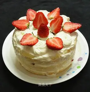 Strawberry naked cake