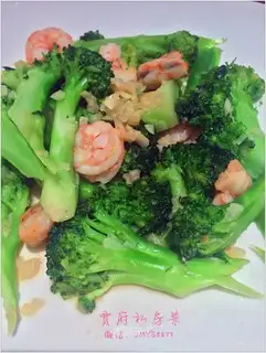 Garlic shrimp broccoli
