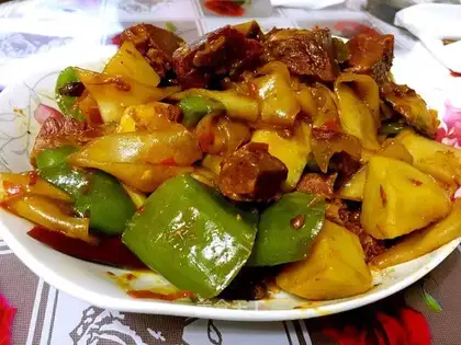 Homemade potato veal powder