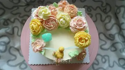 Korean flower cake