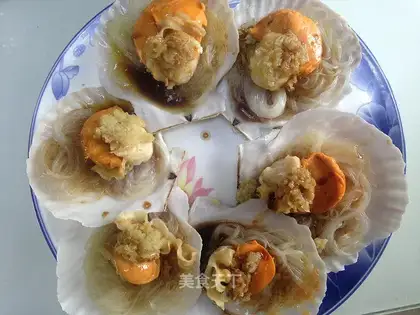 Steam scallops