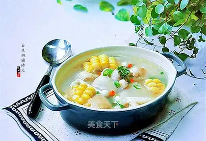 Corn-cooked pig hoof