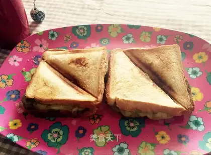 Tea and cheese sandwiches