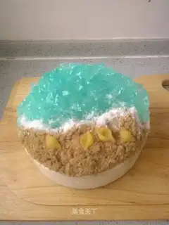 Sea yogurt mousse cake