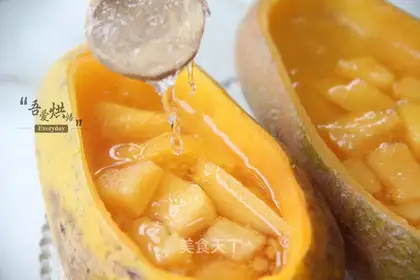 Sweet papaya stew