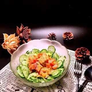 Squid cucumber salad