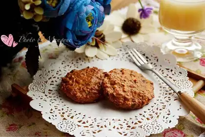 Plum oatmeal cookies