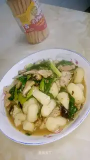 Garlic fried meat