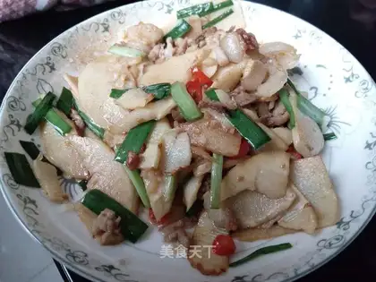 Spring fried meat