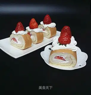 Strawberry cream rolls