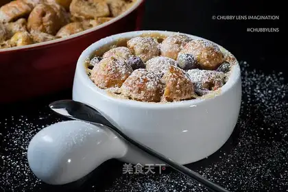 Donut tea pudding