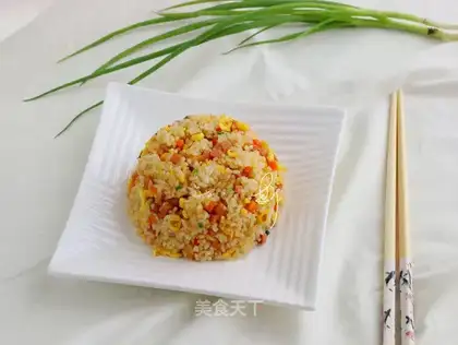 Ham carrot and rice