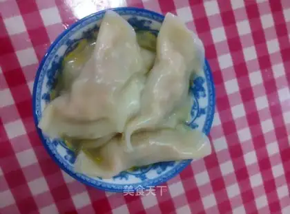 Three fresh dumplings