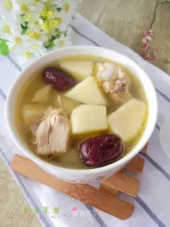 Apple chicken soup
