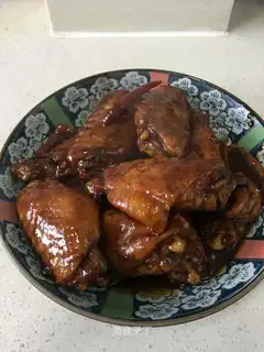 Red chicken wings
