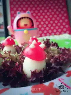The quail egg salad