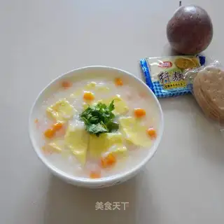 Carrot egg porridge