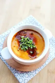 Weenie steamed eggs
