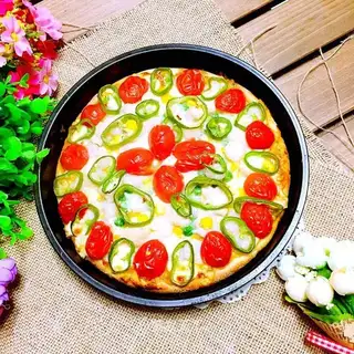 Pizza on the bottom