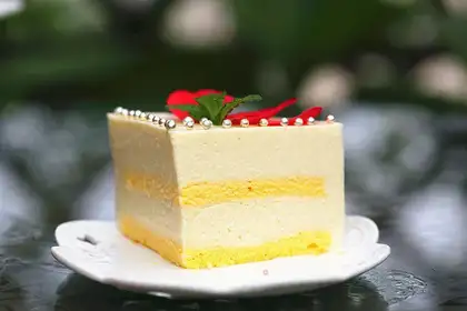 The durian mousse cake