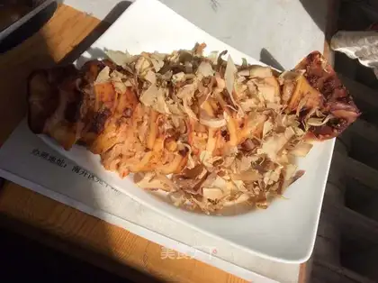 Roasted rice squid