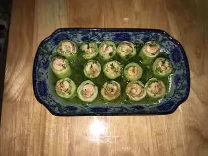 Steaming cucumbers