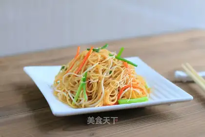 Three pieces of noodles