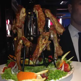The real tower roasted lamb chops