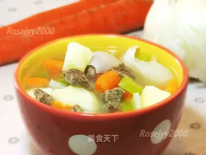 Beef and vegetable soup