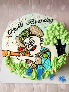 Skinny birthday cake
