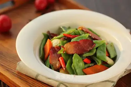 Sword bean fried meat