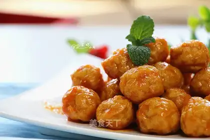 Orange chicken balls