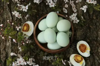 Homemade duck eggs