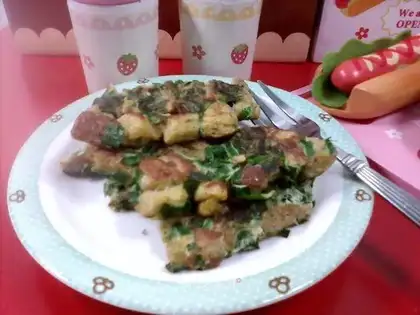 Leek egg toast