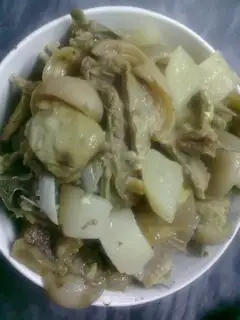 Roasted mutton radish