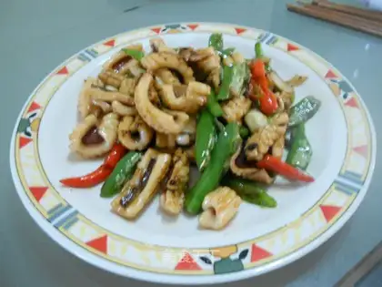 stir-fried squid