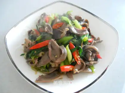 stir-fried fresh duck gizzards