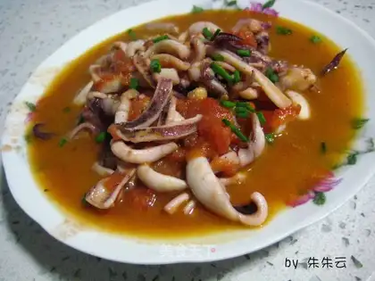Squid in tomato sauce