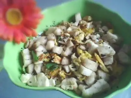 stir-fried steamed buns with eggs