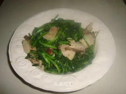 stir-fried pork and watercress