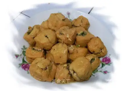 Enise pork stuffed with oil fruit