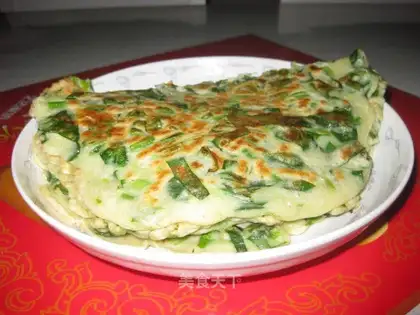 Spinach egg cake