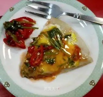 Coincidentally, glutinous rice pizza