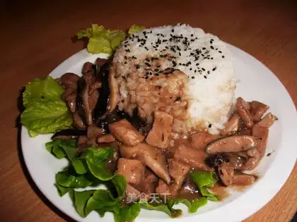 Teraki mushroom rice